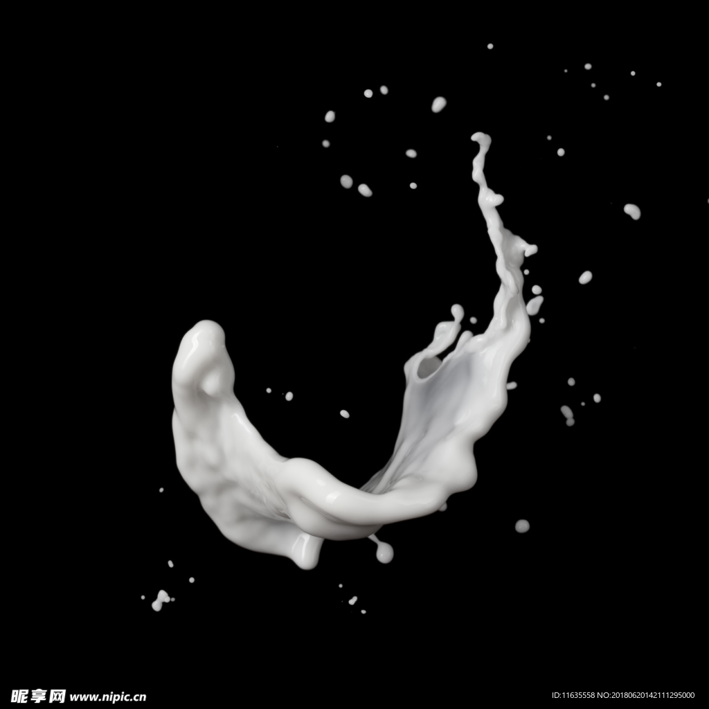 喷溅的牛奶高清图片