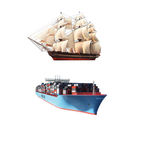 货船和帆船