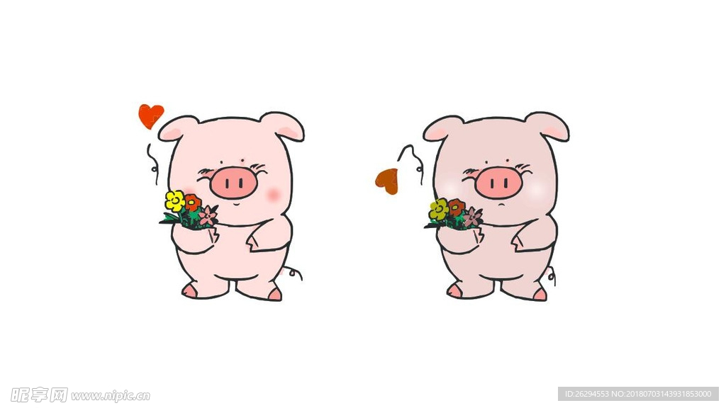 开心与不开心的猪