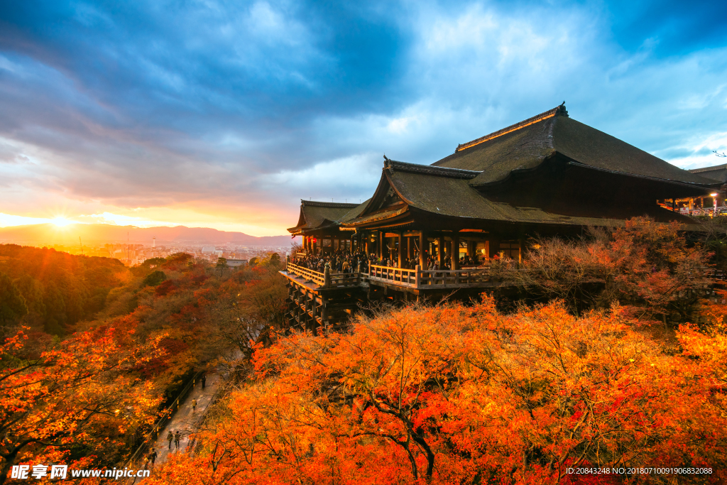 秋天建筑风景