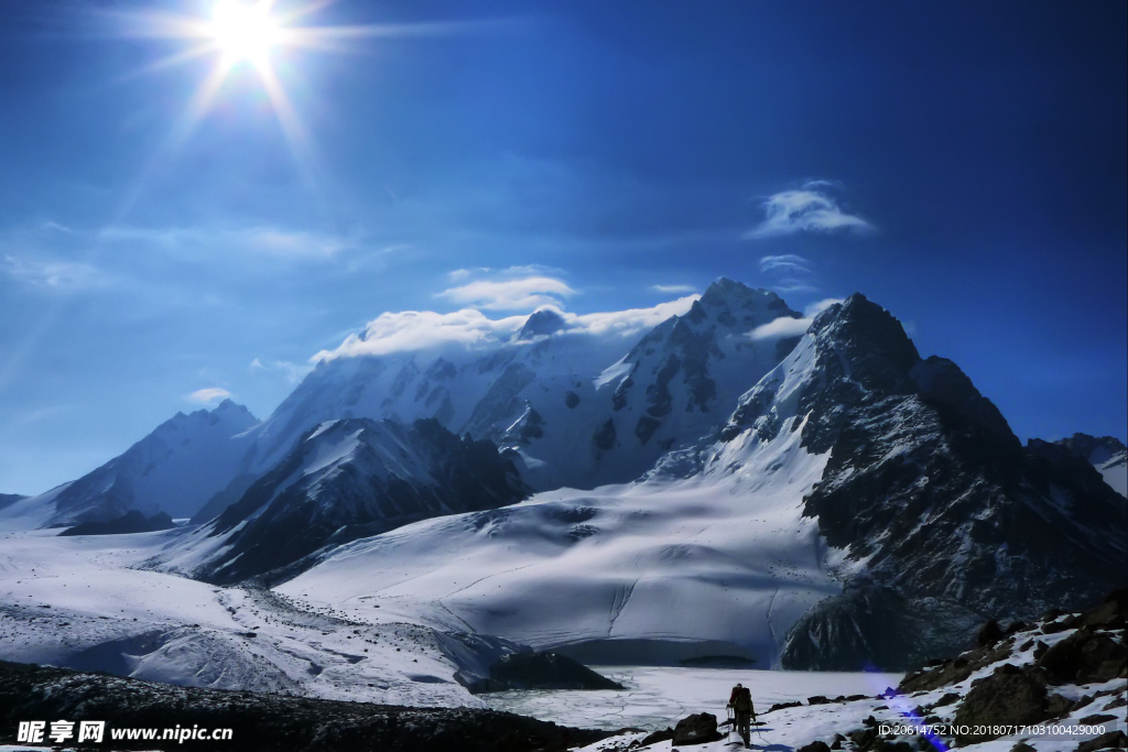 壯麗的雪山風(fēng)景