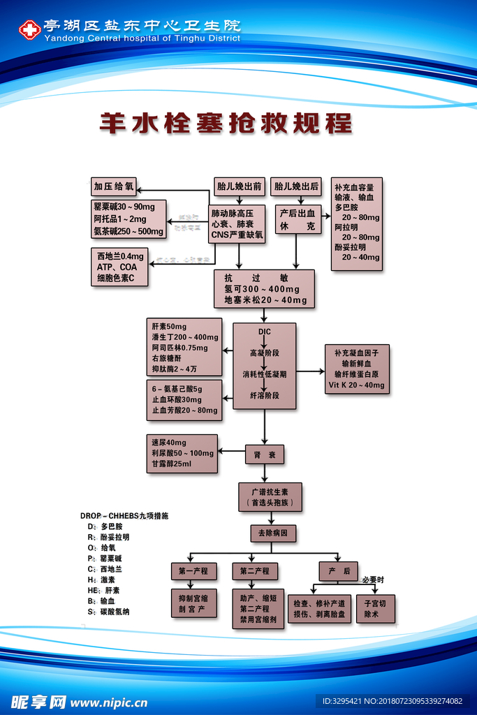 羊水栓塞抢救流程图