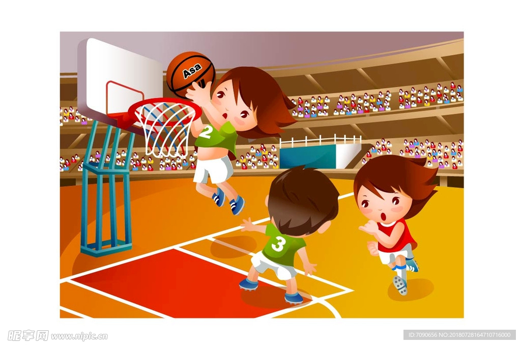 儿童卡通篮球
