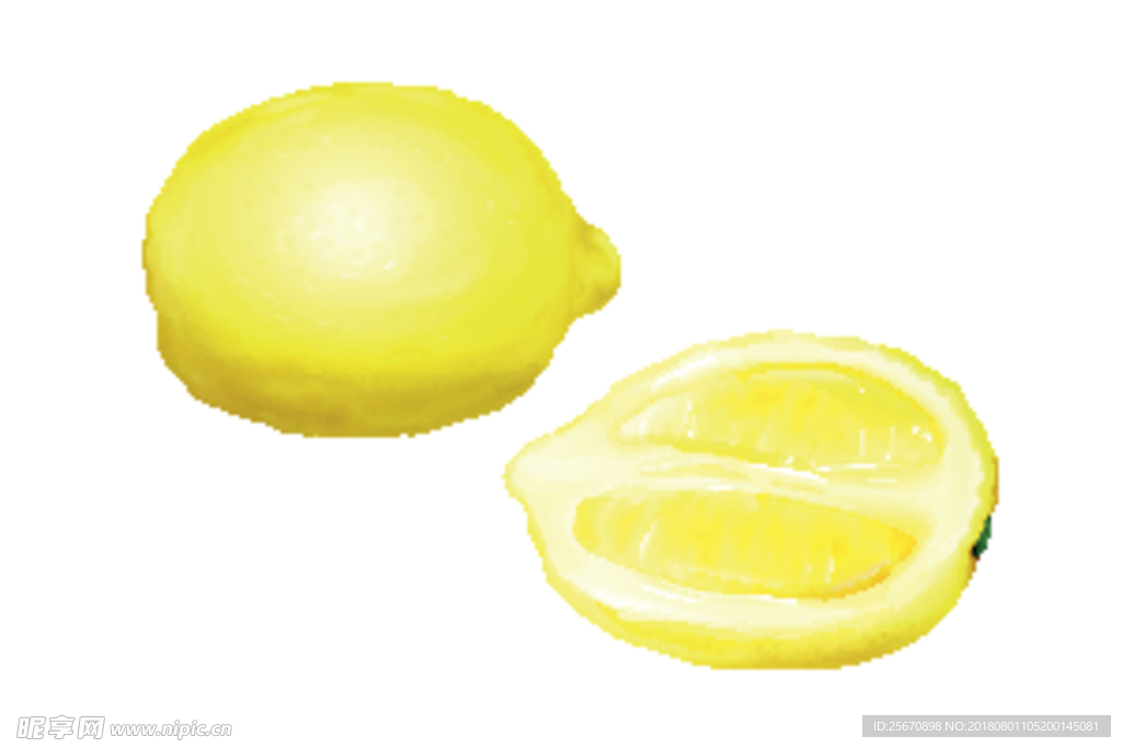 矢量柠檬素材