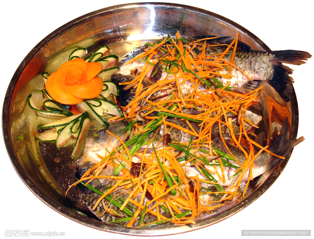 煎鯽魚