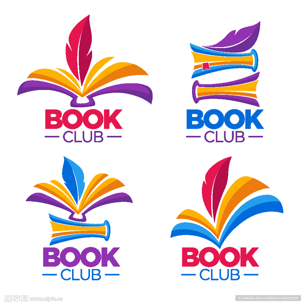 book图书阅读logo标志