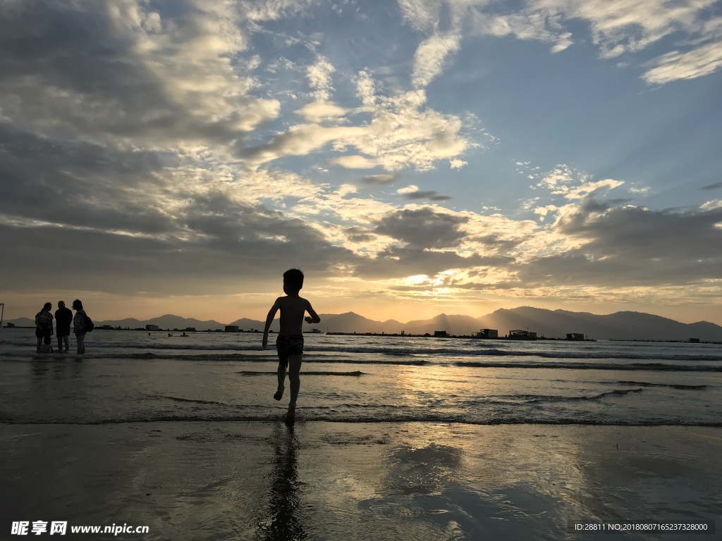 海陵島落日