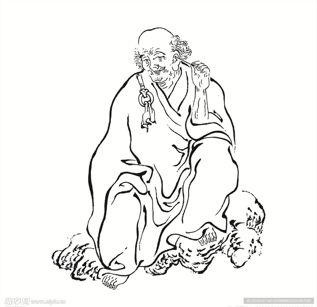 靜坐羅漢
