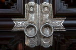 银质古典门锁