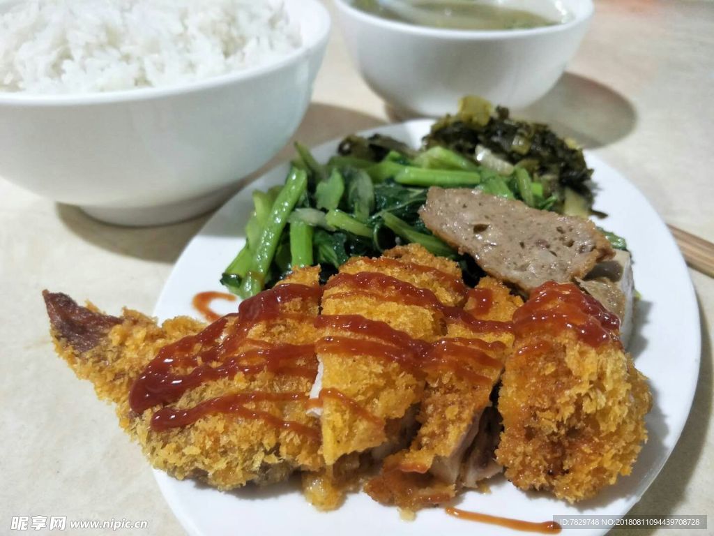 鸡翅饭