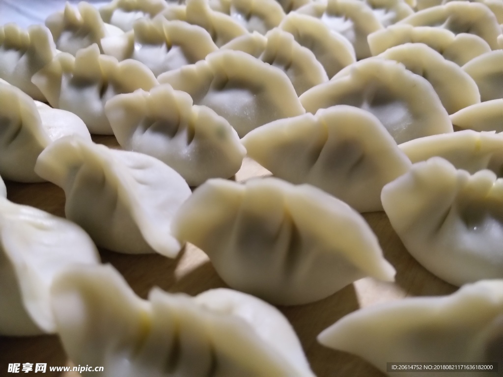 整齊的餃子