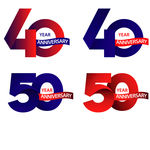 创意40周年50周年字体设计