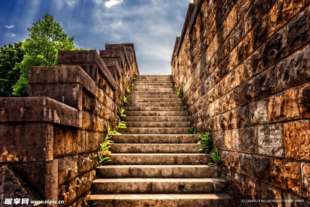 旧石阶梯