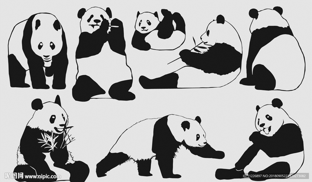 熊貓矢量