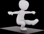 高清免抠立体瑜伽锻炼小人插图
