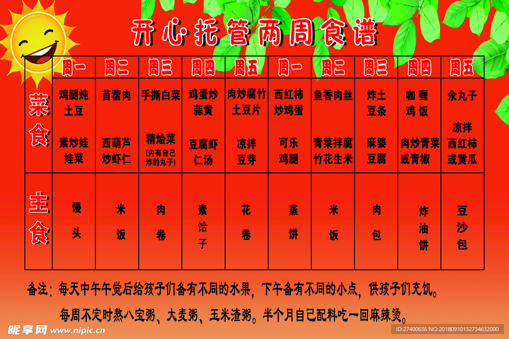 托管菜譜