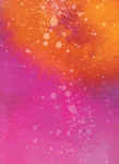 水彩画粉黄紫