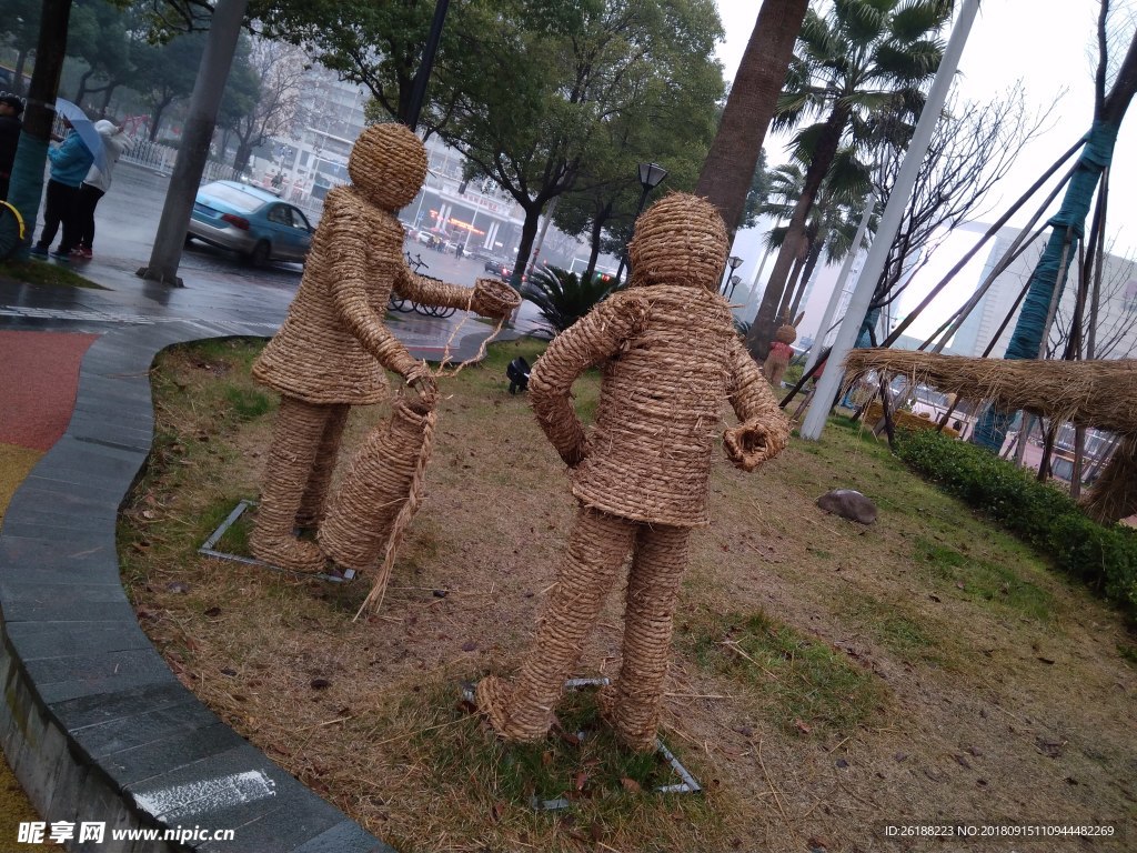 稻草景觀 商場景觀 氛圍布置