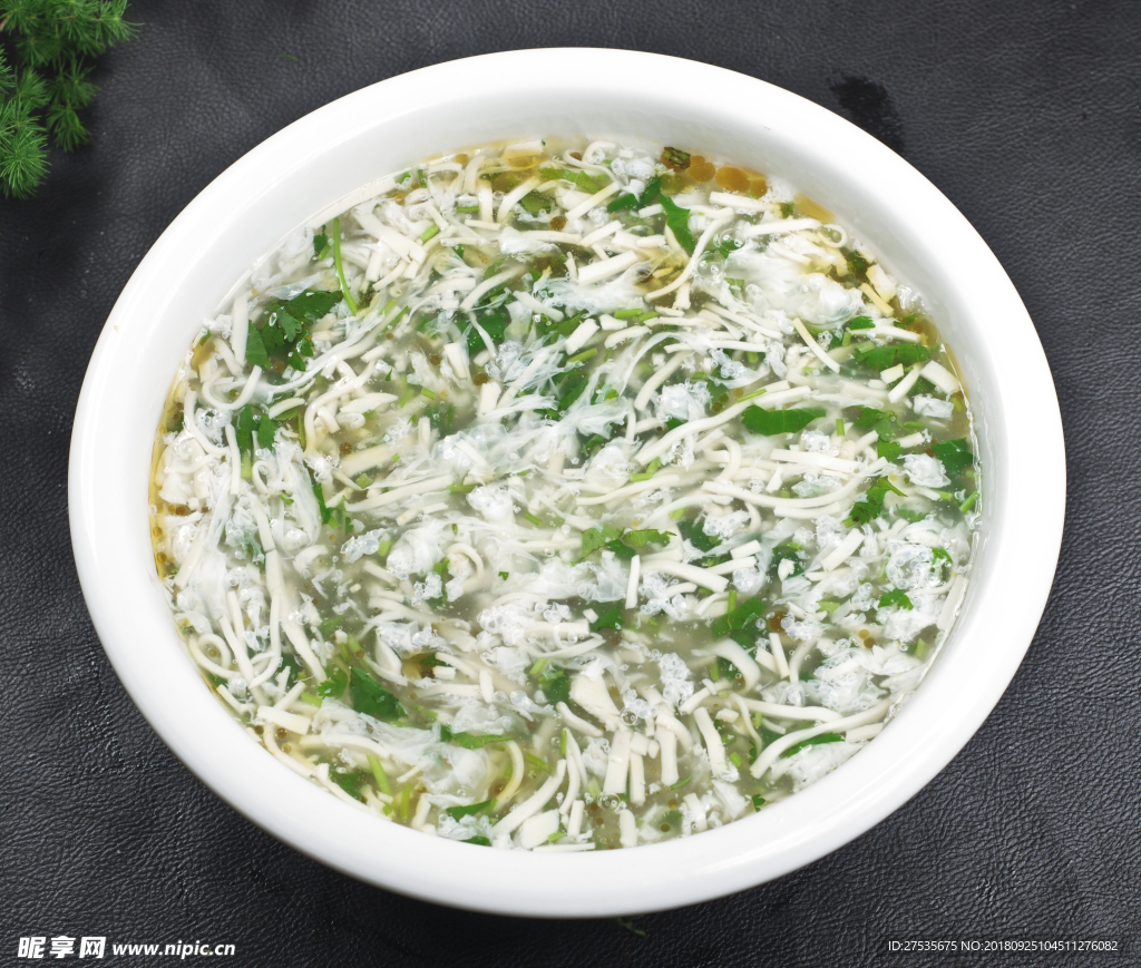 香菜豆腐羹 香菜豆腐湯