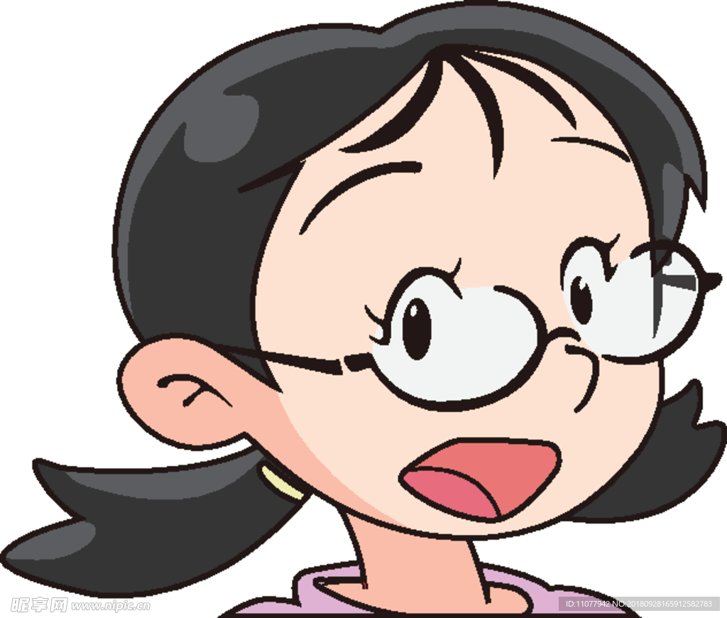 帶眼鏡小女孩