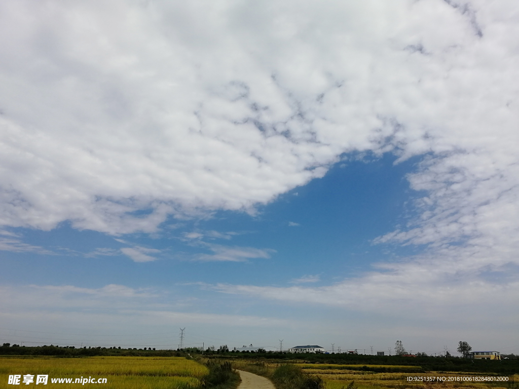藍天白云 天空 天空背景 藍天