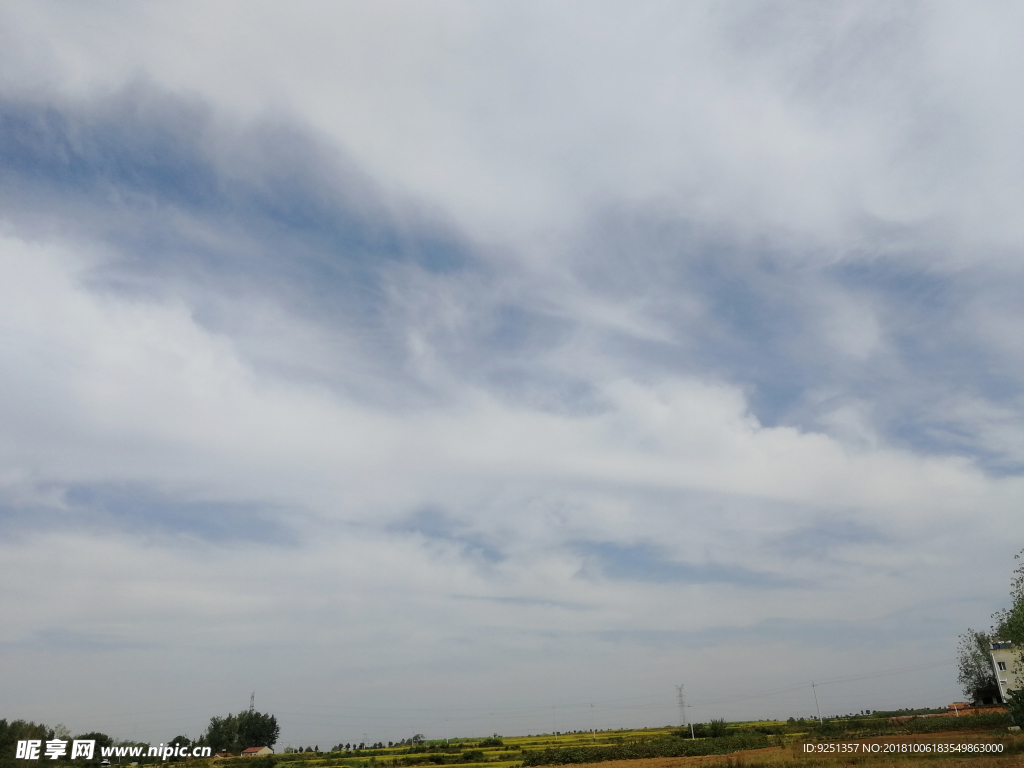 藍天白云 天空 天空背景 藍天