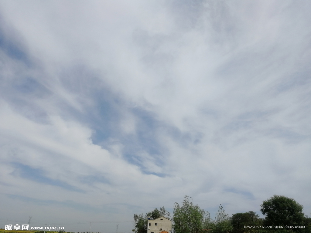 藍天白云 天空 天空背景 藍天