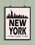 复古纽约极简海报装饰画