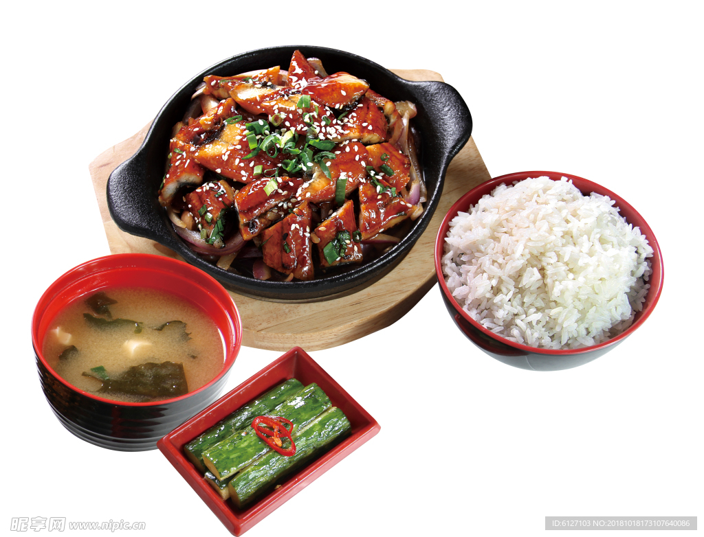 鐵板鰻魚(yú)套餐