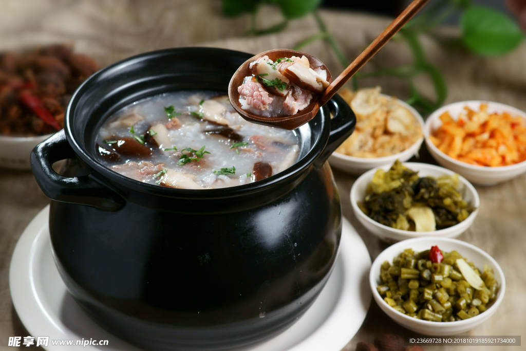 香菇牛肉粥