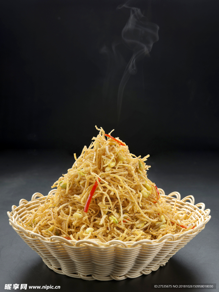 黃豆芽炒烙饃