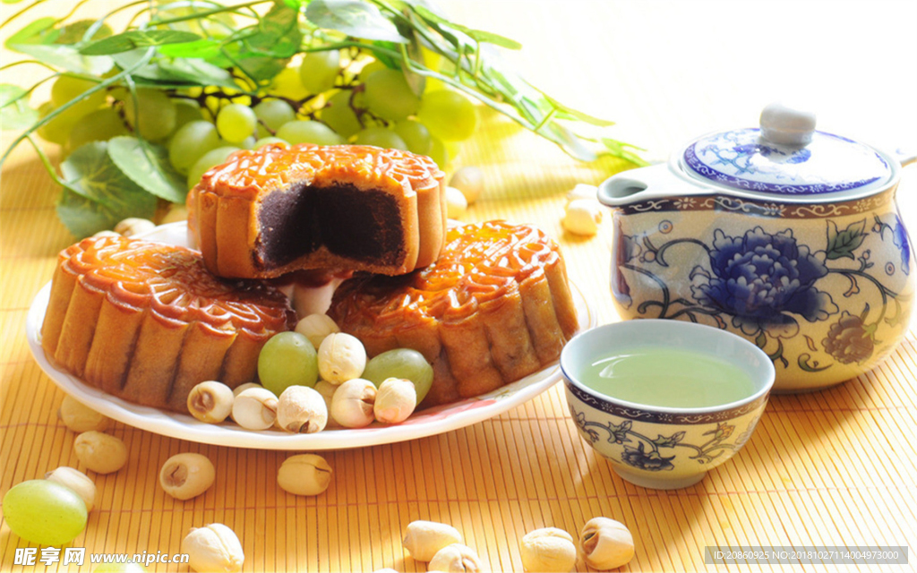 美味的月餅圖片