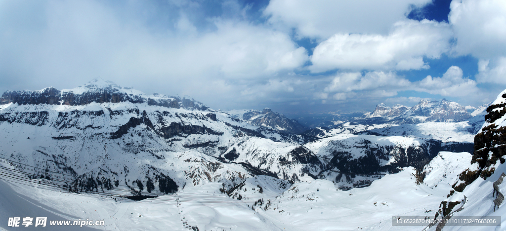 群山雪景 山脉雪景 山川雪景