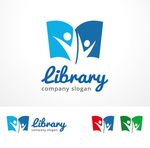 图书馆阅览室logo标志设计
