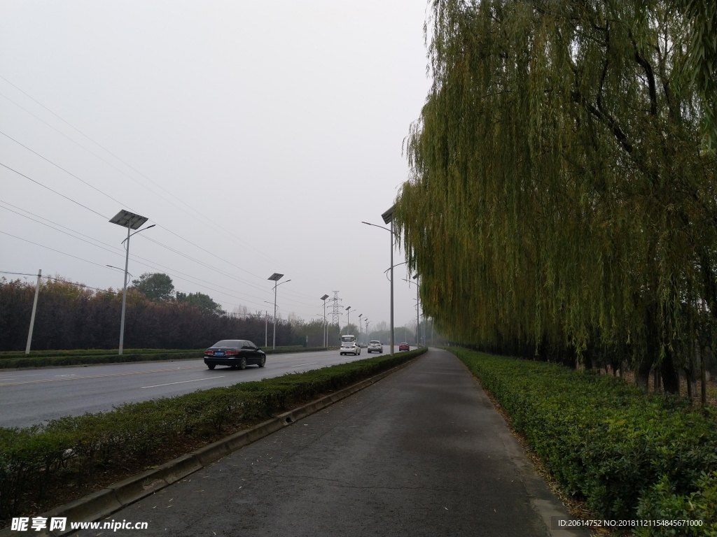 美麗的城市道路風景
