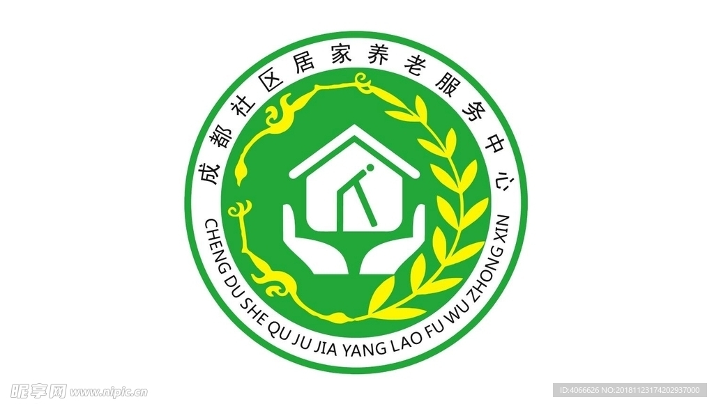 成都社区养老中心logo