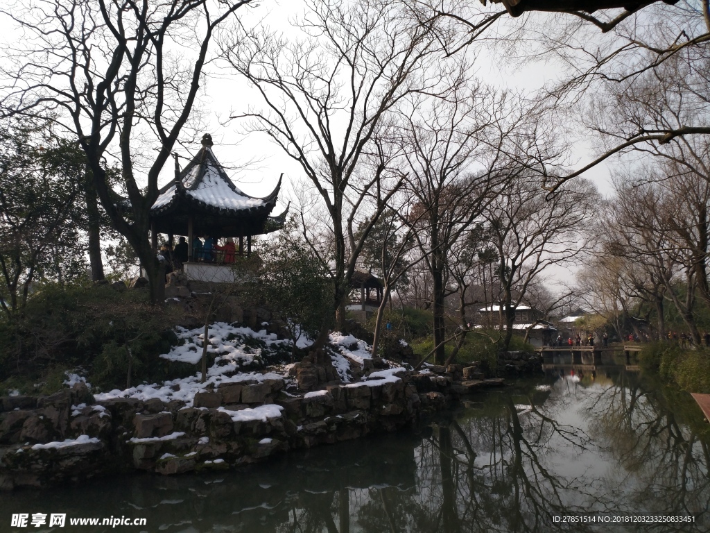 园林雪景