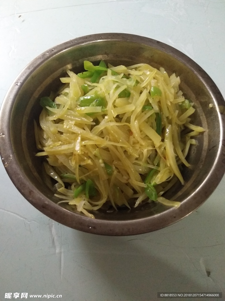 青椒土豆絲