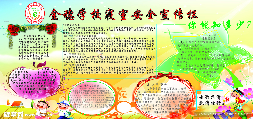 寢室安全宣傳欄