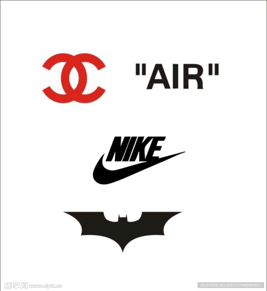 air 耐克 蝙蝠侠 标识