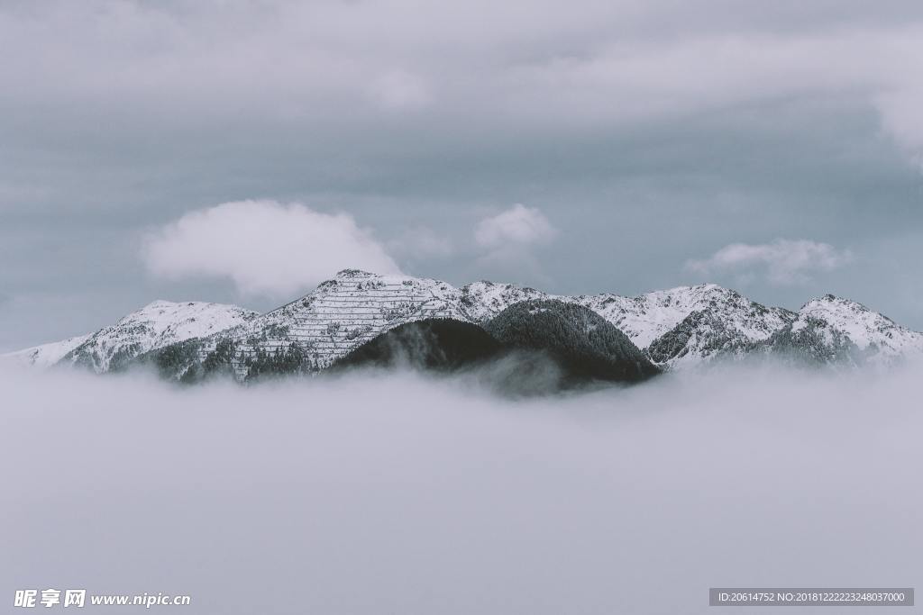 壯麗的雪山風(fēng)景