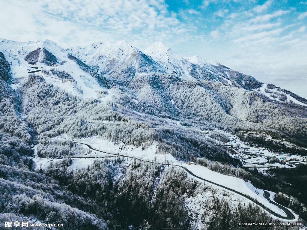 壯麗的雪山風景