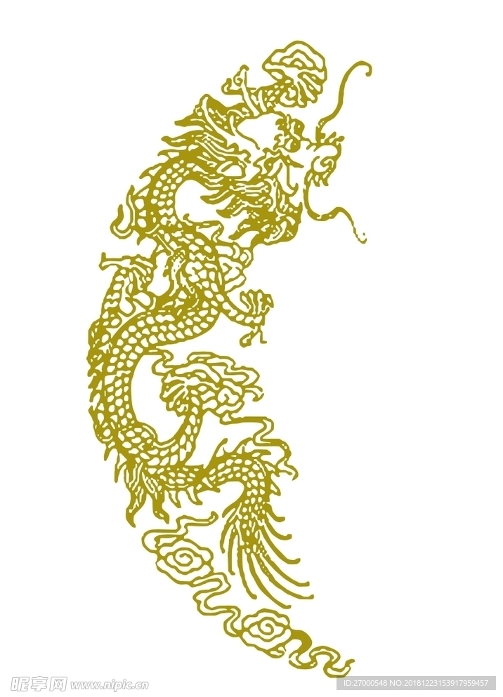 龍 線條