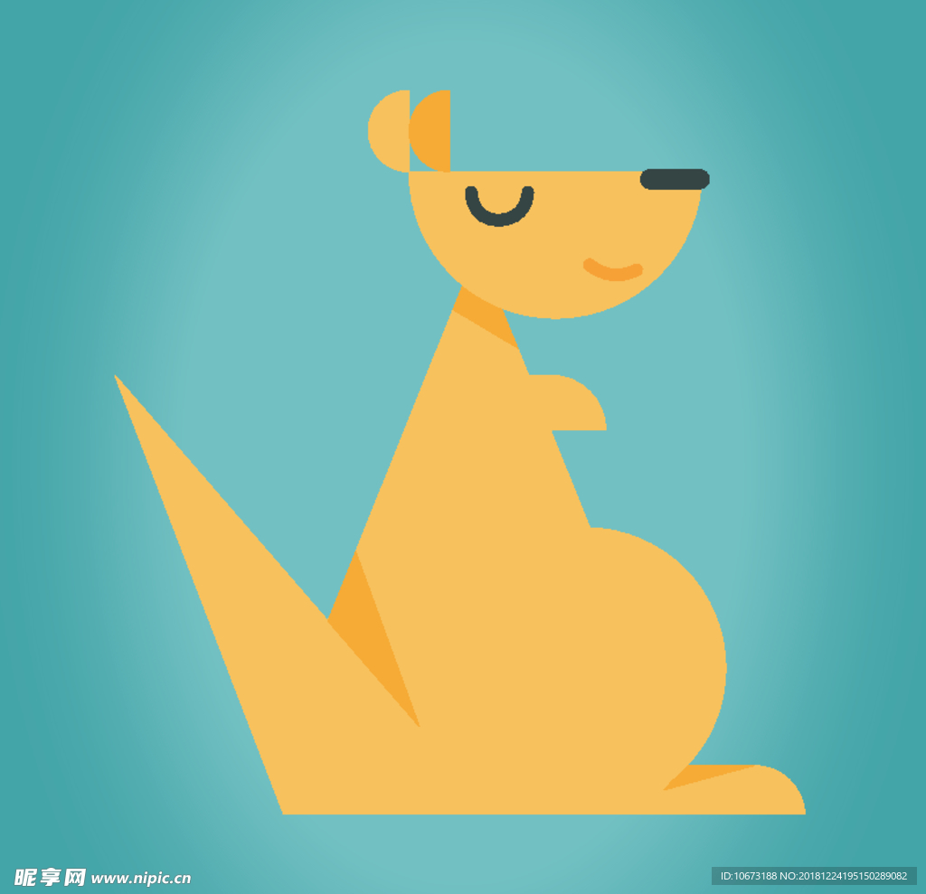 卡通袋鼠