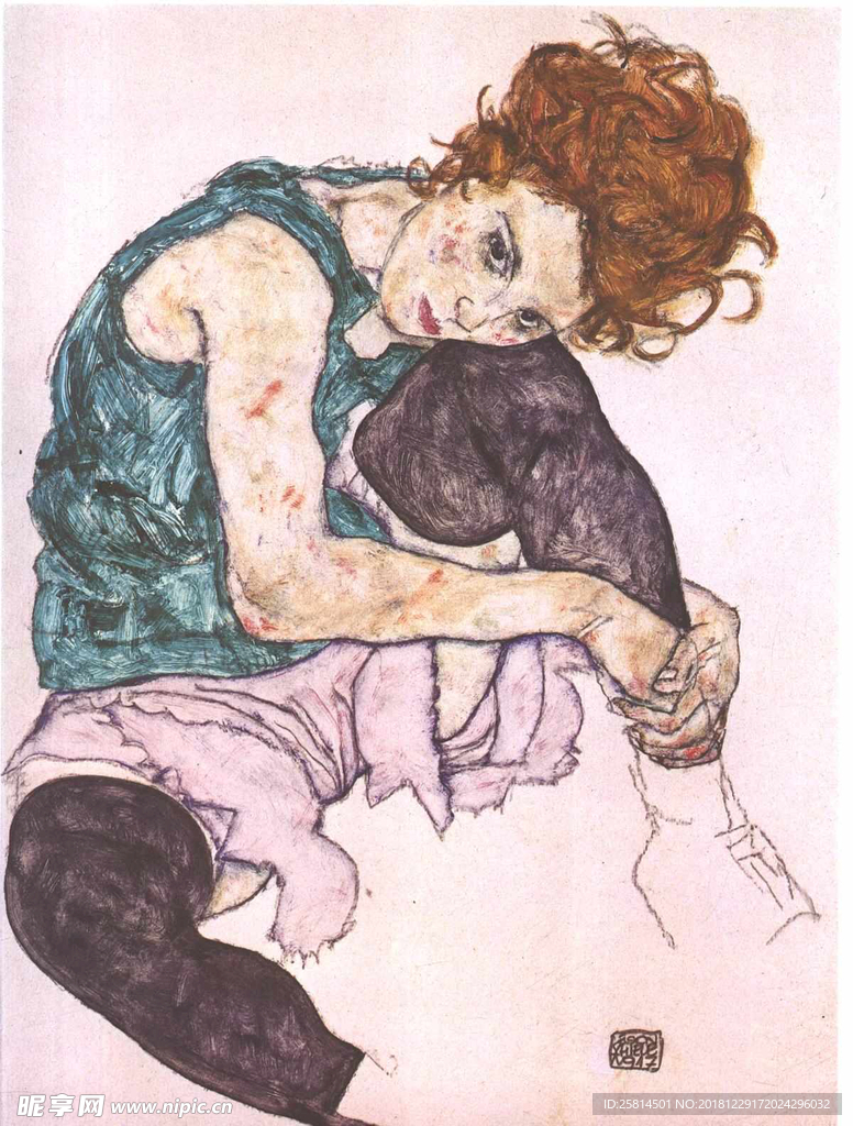埃贡席勒 表现主义绘画艺术画集