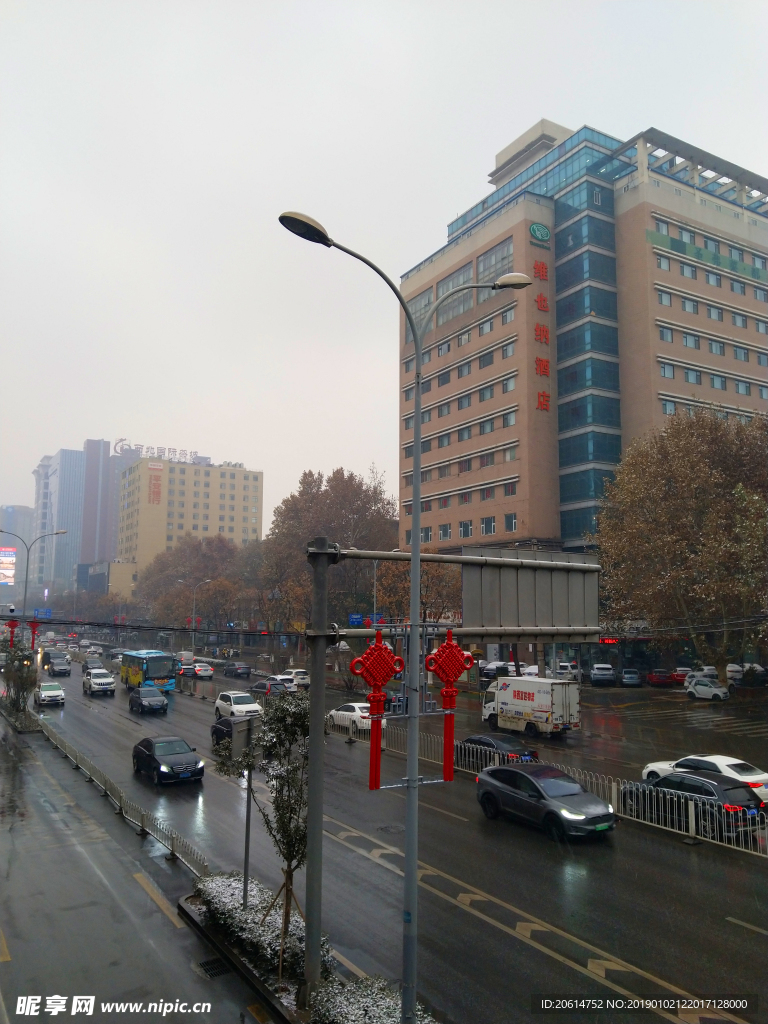冬日里的城市風(fēng)景