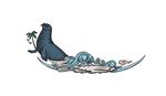 海豹 海浪 动物线条 海洋生物
