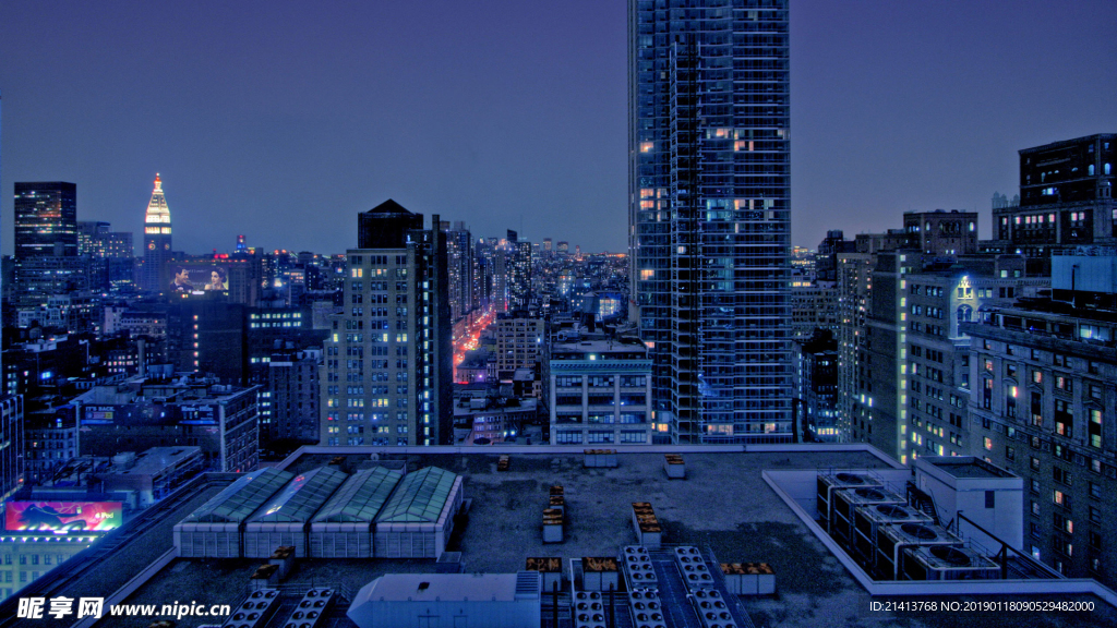夜晚城市風景