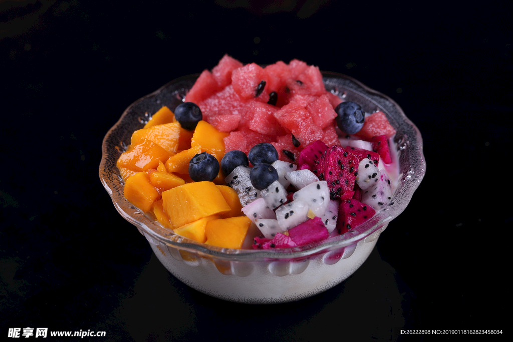 水果 豆花 布丁