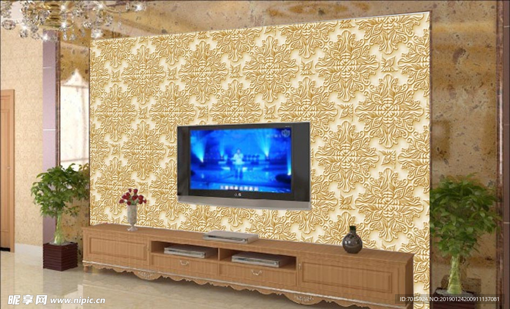 电视墙壁纸 壁画 壁纸 墙纸